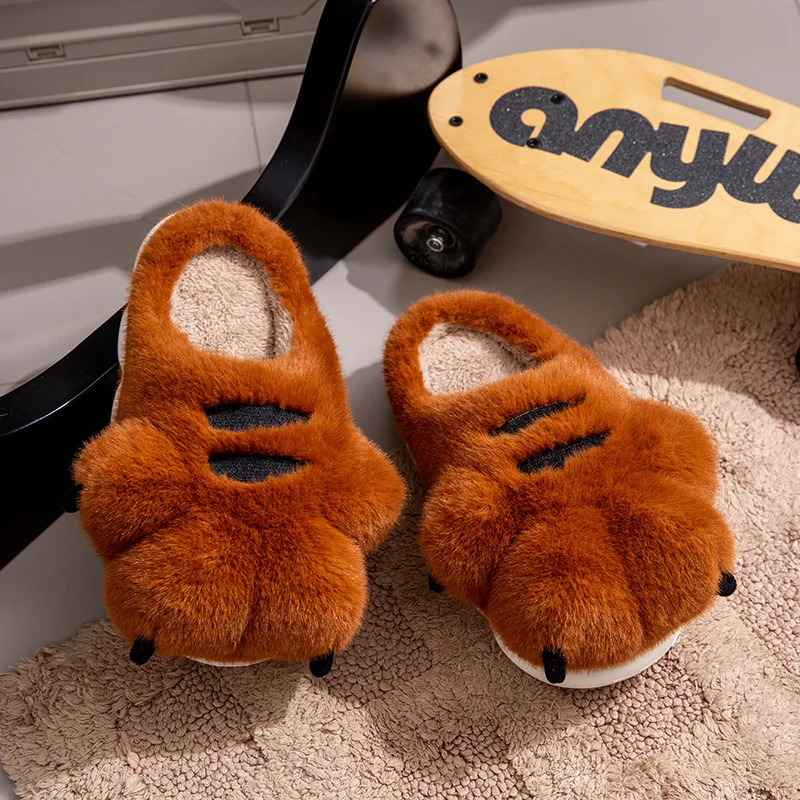 2026 Winter New Men Claw Shape Fleece Lined Cotton Slippers Thick Sole Anti Slip Warm Indoor Outdoor Casual Home Footwear
2026 Winter New Men Claw Shape Fleece Lined Cotton Slippers Thick Sole Anti Slip Warm Indoor Outdoor Casual Home Footwear