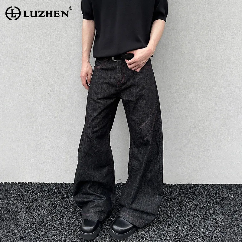 LUZHEN 2025 New Fashion Elegant Wide Leg Jeans Men's Original High Quality Korean Casual Denim Pants Simple Male Clothing JY3096
LUZHEN 2025 New Fashion Elegant Wide Leg Jeans Men's Original High Quality Korean Casual Denim Pants Simple Male Clothing JY3096
