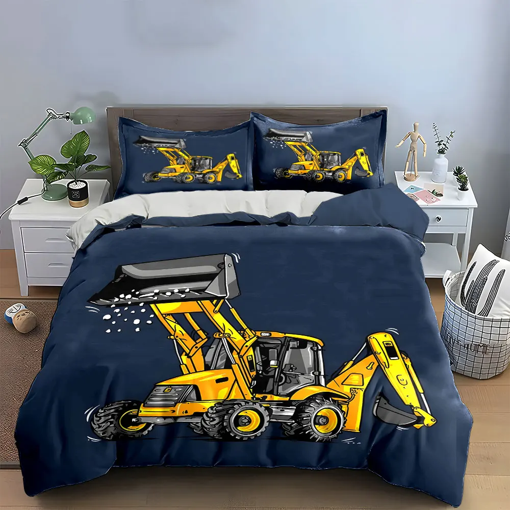 Construction Vehicle Themed Decor Bedding Set with 1 Duvet Cover 2 Pillowcases Single Double King Queen, Gift
Construction Vehicle Themed Decor Bedding Set with 1 Duvet Cover 2 Pillowcases Single Double King Queen, Gift