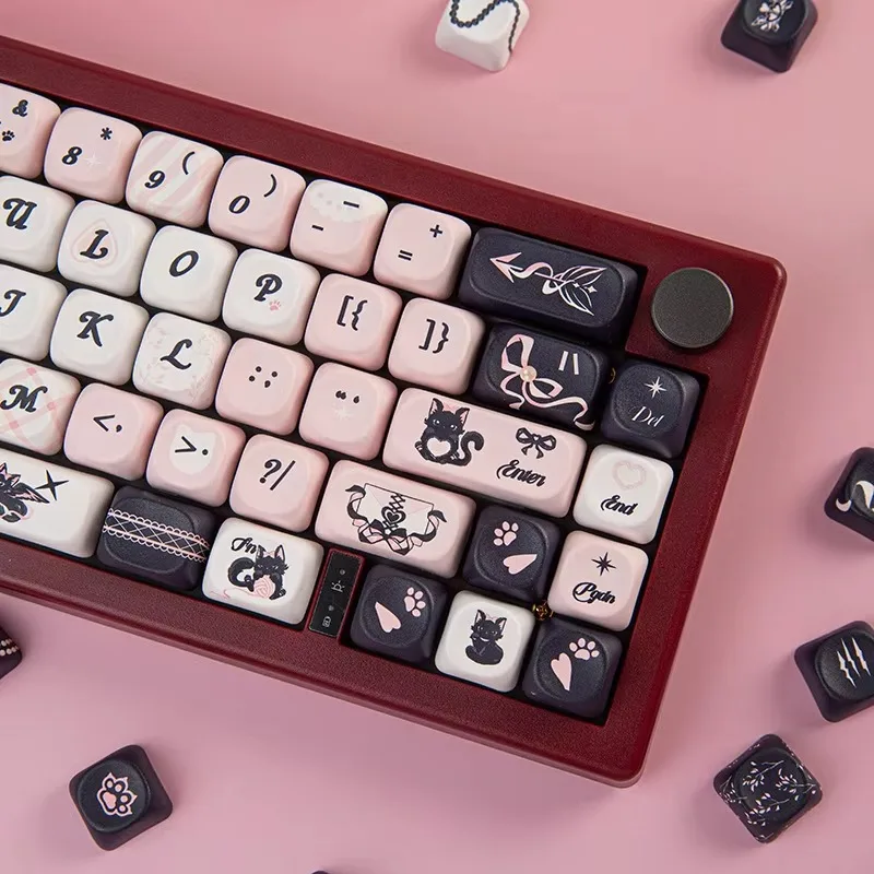 Full five-sided sublimation black cat keycap MOA highly cute mechanical magnetic axis keyboard DIY magnetic axis adaptation
Full five-sided sublimation black cat keycap MOA highly cute mechanical magnetic axis keyboard DIY magnetic axis adaptation