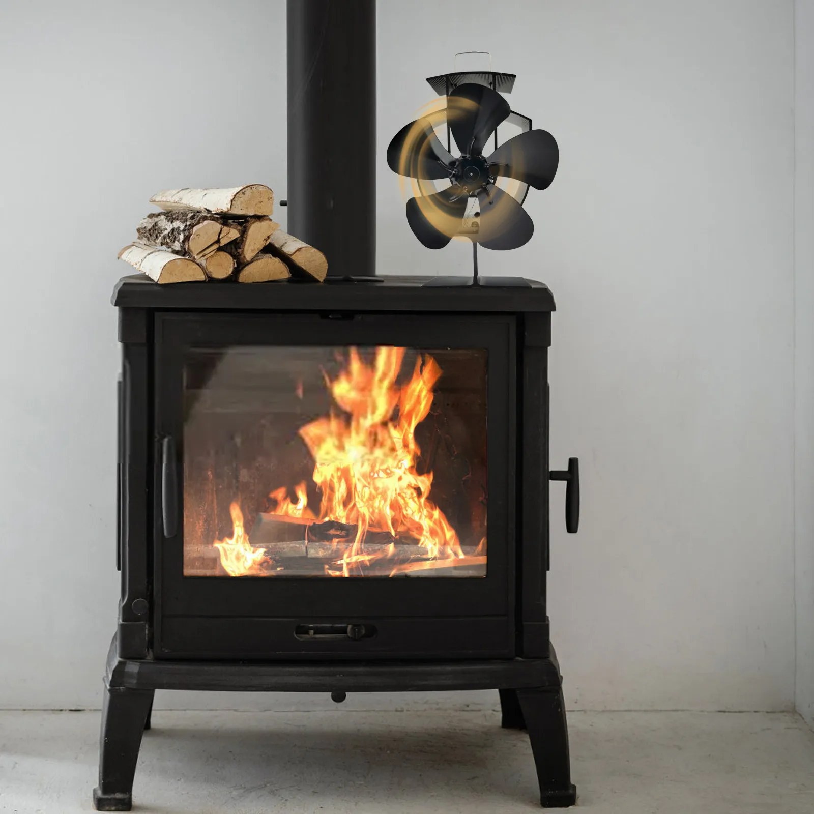5-Blade Heat Powered Stove Fan for Wood Log Burner Fireplace Quiet Environmental Fan Heater Tool Efficient Heat Distribution
5-Blade Heat Powered Stove Fan for Wood Log Burner Fireplace Quiet Environmental Fan Heater Tool Efficient Heat Distribution