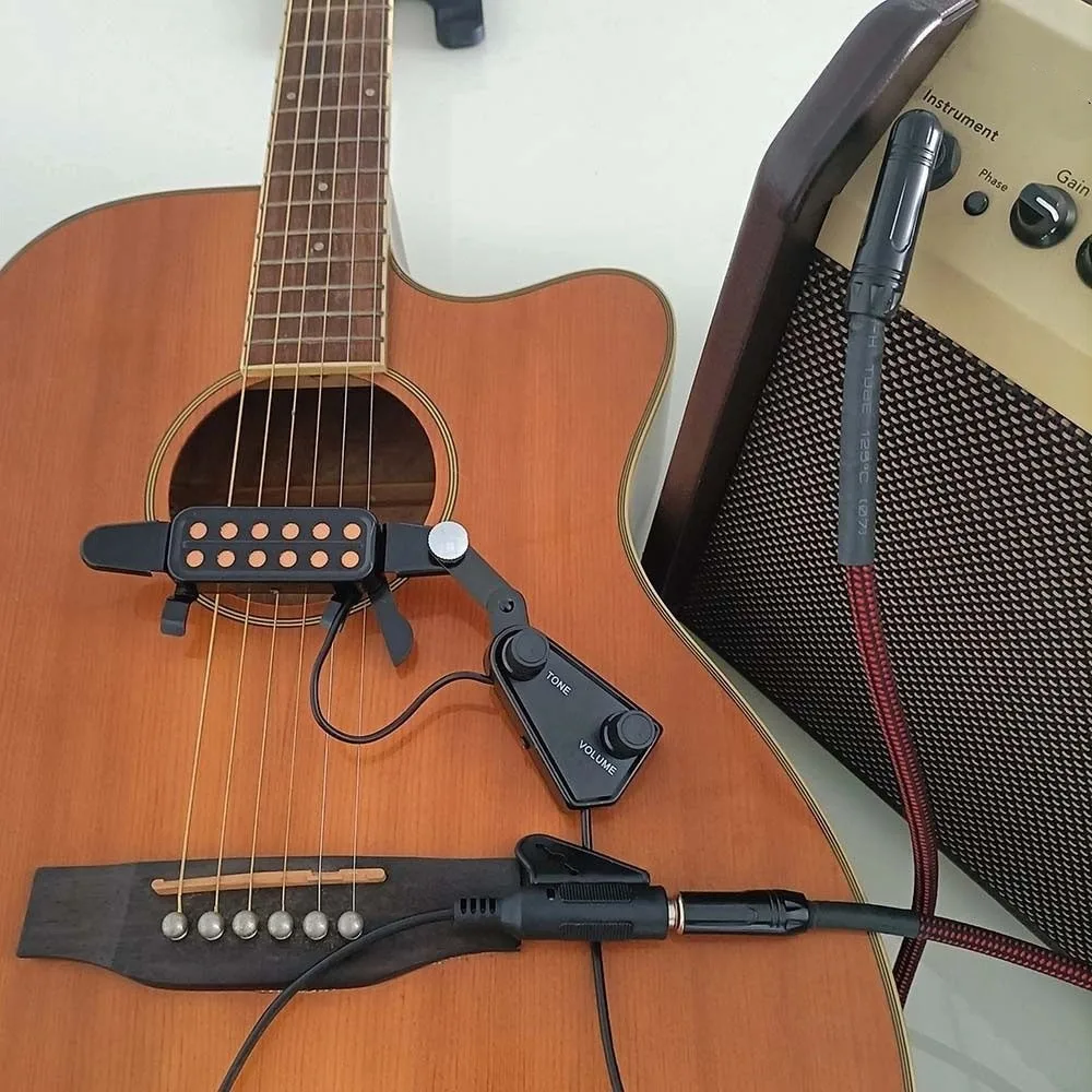 12-Hole Design Acoustic Guitar Pickup Adjustable Volume Clip-On Style Guitar Transducer Tone Knobs Stable Guitar Amplifier
12-Hole Design Acoustic Guitar Pickup Adjustable Volume Clip-On Style Guitar Transducer Tone Knobs Stable Guitar Amplifier