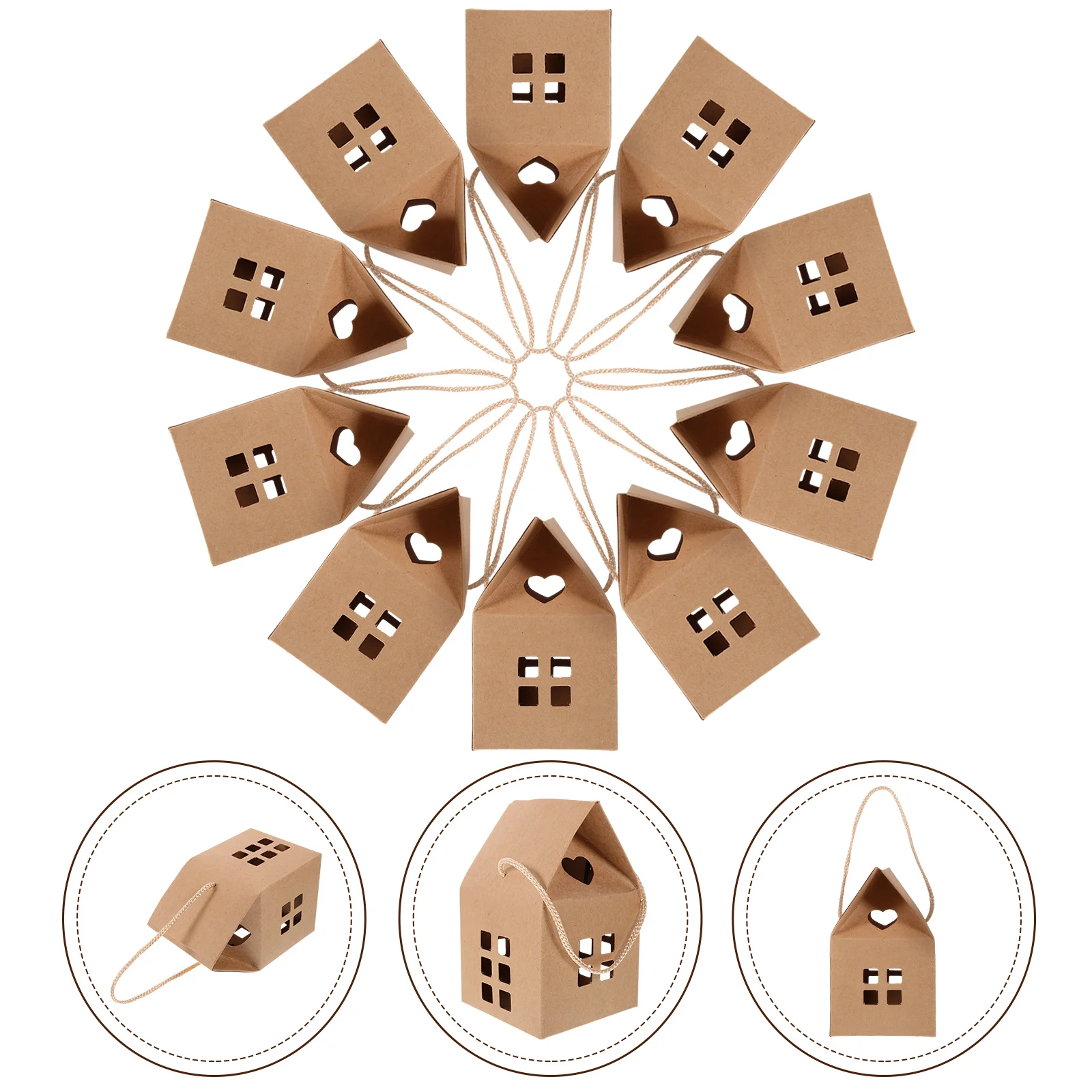 15 Pcs Small Packaging Supplies Portable Gift Box Boxes for Cards Chocolate Bag House Shaped Paper Mother
15 Pcs Small Packaging Supplies Portable Gift Box Boxes for Cards Chocolate Bag House Shaped Paper Mother