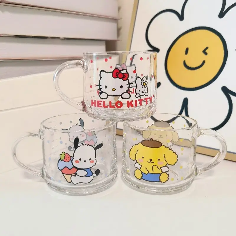 2Pcs Sanrio Hello Kitty Kawaii Anime Glass Water Cup Cute Pochacco Cartoon Children Breakfast Milk Cup Lovely Gifts for Kids
2Pcs Sanrio Hello Kitty Kawaii Anime Glass Water Cup Cute Pochacco Cartoon Children Breakfast Milk Cup Lovely Gifts for Kids