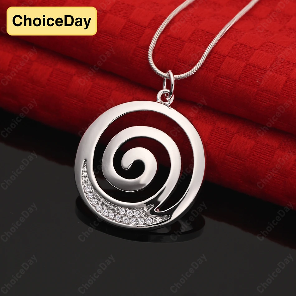 ChoiceDay Fashion 925 Sterling Silver Delicate Round Zircon Pendant Necklace Women's Accessories Jewelry Party
ChoiceDay Fashion 925 Sterling Silver Delicate Round Zircon Pendant Necklace Women's Accessories Jewelry Party