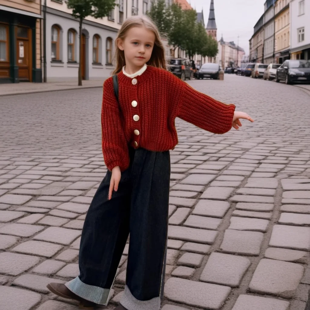 Fashion Teenage Girls Costumes Red Knit Cardigan Straight Leg Jeans Set – Casual Autumn Winter Outfit for Kids 10 12 13 Years
Fashion Teenage Girls Costumes Red Knit Cardigan Straight Leg Jeans Set – Casual Autumn Winter Outfit for Kids 10 12 13 Years
