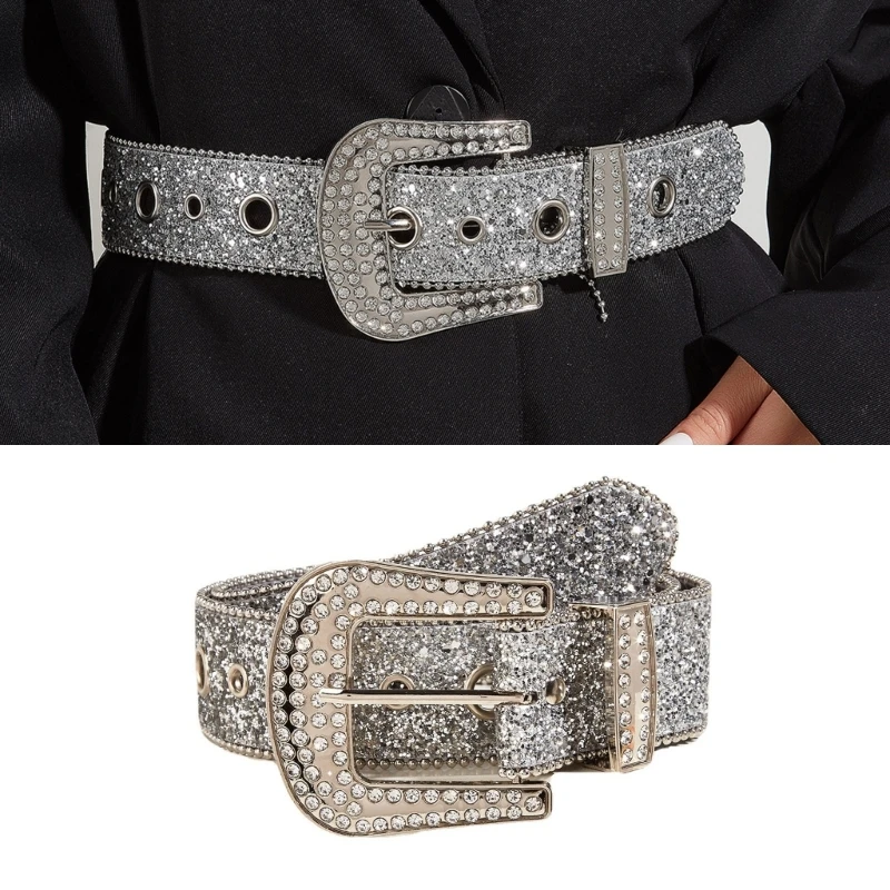 Ins Style Bling Rhinestone Belts Woman Locomotive Full Diamond Waist Belts Western Style Hot Girls Fashion Belt for Jeans Skirt
Ins Style Bling Rhinestone Belts Woman Locomotive Full Diamond Waist Belts Western Style Hot Girls Fashion Belt for Jeans Skirt