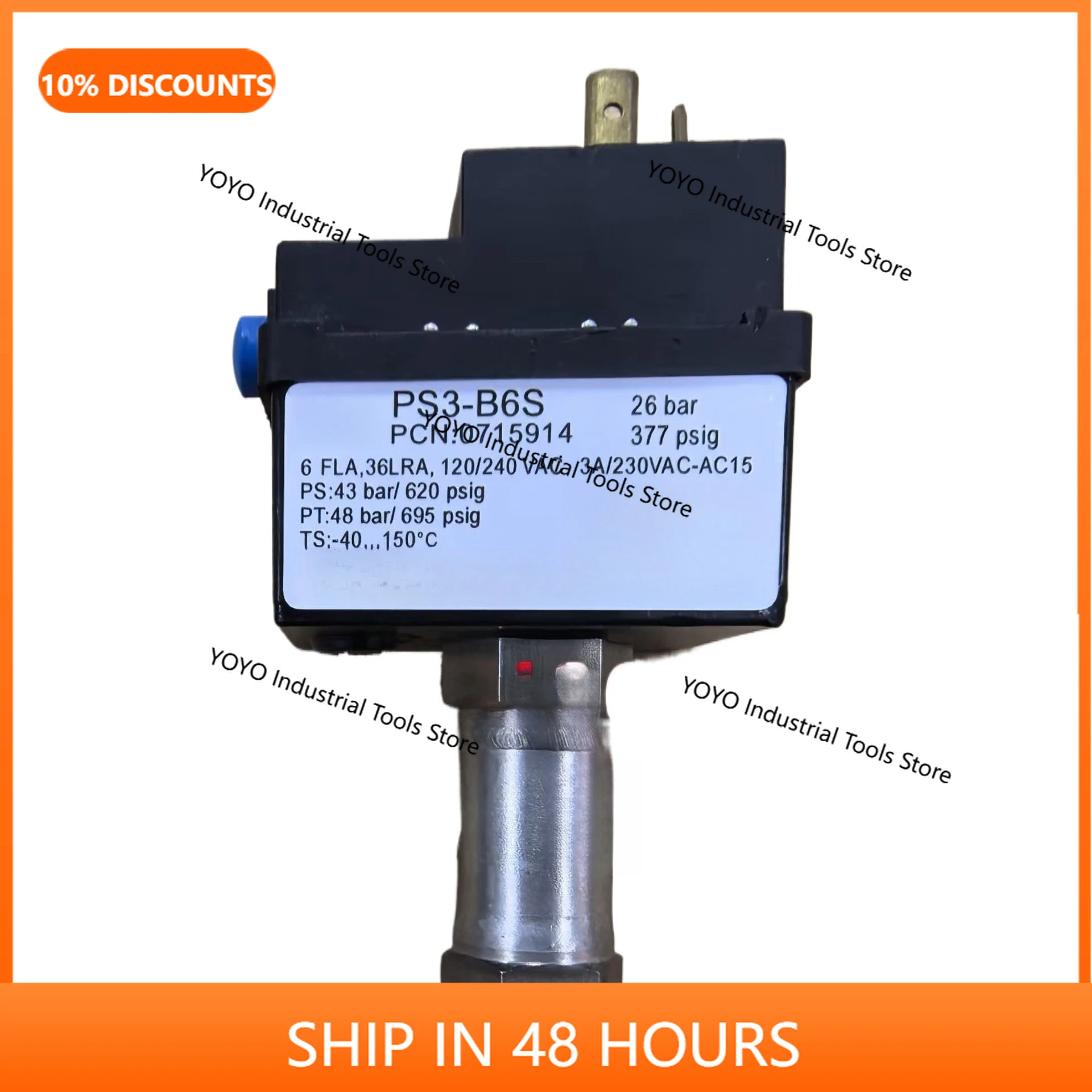 2026 new model voltage controlled relay PS3-B6S 26bar pressure switch, controller
2026 new model voltage controlled relay PS3-B6S 26bar pressure switch, controller