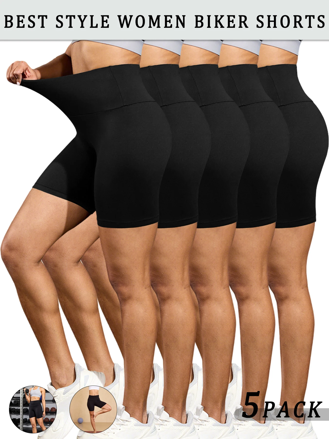 3 Pack Women's High Waisted Biker Shorts Super Soft Tummy Control No See Through Workout Yoga Running Push Up Gym Fitness Shorts
3 Pack Women's High Waisted Biker Shorts Super Soft Tummy Control No See Through Workout Yoga Running Push Up Gym Fitness Shorts