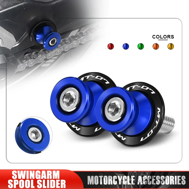 M6 MT07 Motorcycle Accessories CNC Swingarm Spools Slider Stand Screws For MT-07 FZ07 mt07 tracer xsr700 2015-2023 2024 2025
M6 MT07 Motorcycle Accessories CNC Swingarm Spools Slider Stand Screws For MT-07 FZ07 mt07 tracer xsr700 2015-2023 2024 2025