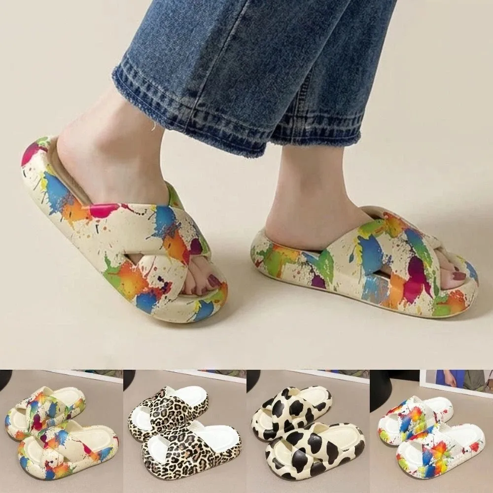 Cross Graffiti Women's Slippers Non-Slip Height-increasing Beach Sandals Lightweight Versatile Platform Slippers Indoor Outdoor
Cross Graffiti Women's Slippers Non-Slip Height-increasing Beach Sandals Lightweight Versatile Platform Slippers Indoor Outdoor