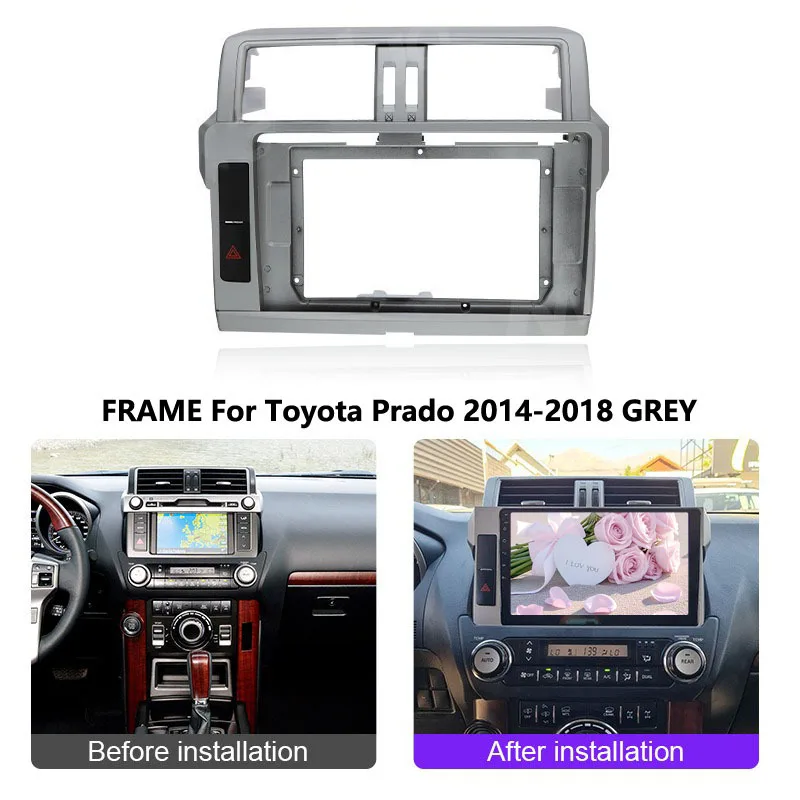10inch Car Fascia for Toyota Prado 2014-2018(LHD) Central Control Navigation Panel Frame Kit
10inch Car Fascia for Toyota Prado 2014-2018(LHD) Central Control Navigation Panel Frame Kit