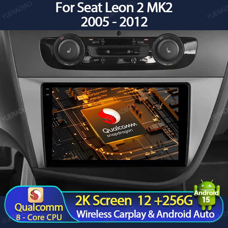 Android 15 Car Radio For Seat Leon 2 MK2 2005 - 2012 Multimedia Stereo Video Player QLED GPS NAVI 2DIN BT Qualcomm Head Unit
Android 15 Car Radio For Seat Leon 2 MK2 2005 - 2012 Multimedia Stereo Video Player QLED GPS NAVI 2DIN BT Qualcomm Head Unit