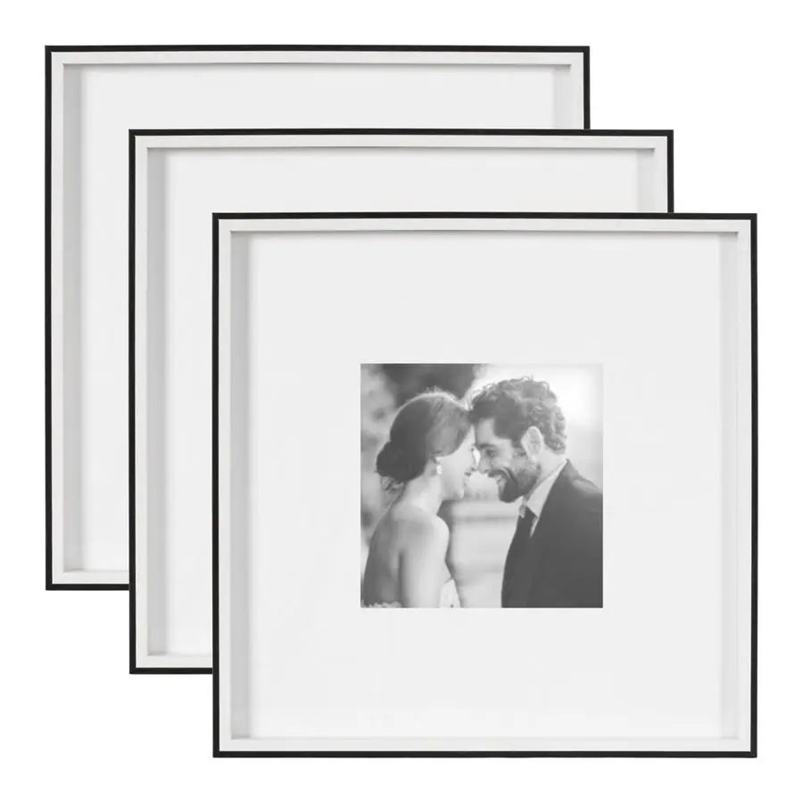 Gibson Modern Wall Picture Frame Set of 3 16x16 matted to 8x8 Black and White ThreePiece Frame Set for Gallery Wall Frame Set in
Gibson Modern Wall Picture Frame Set of 3 16x16 matted to 8x8 Black and White ThreePiece Frame Set for Gallery Wall Frame Set in
