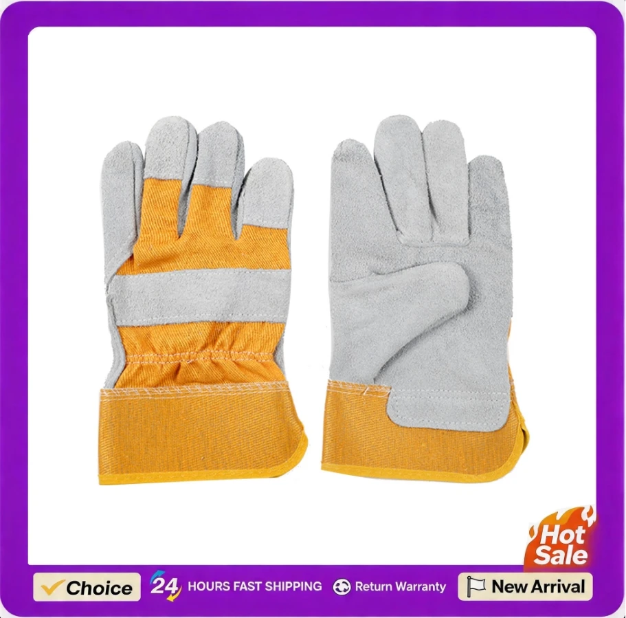 1 Pair of Welding Gloves Short 5.12*10.63in Leather Welding Glove Heat Resistant Cowhide Leather Forge Gloves For Welding Oven
1 Pair of Welding Gloves Short 5.12*10.63in Leather Welding Glove Heat Resistant Cowhide Leather Forge Gloves For Welding Oven
