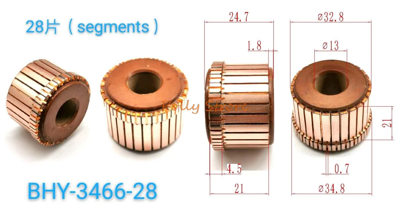 5pcs 13x 32.8x 24.7()21mm 28P Copper Bars Alternator Electric Motor Commutator BHY-3466-28
5pcs 13x 32.8x 24.7()21mm 28P Copper Bars Alternator Electric Motor Commutator BHY-3466-28