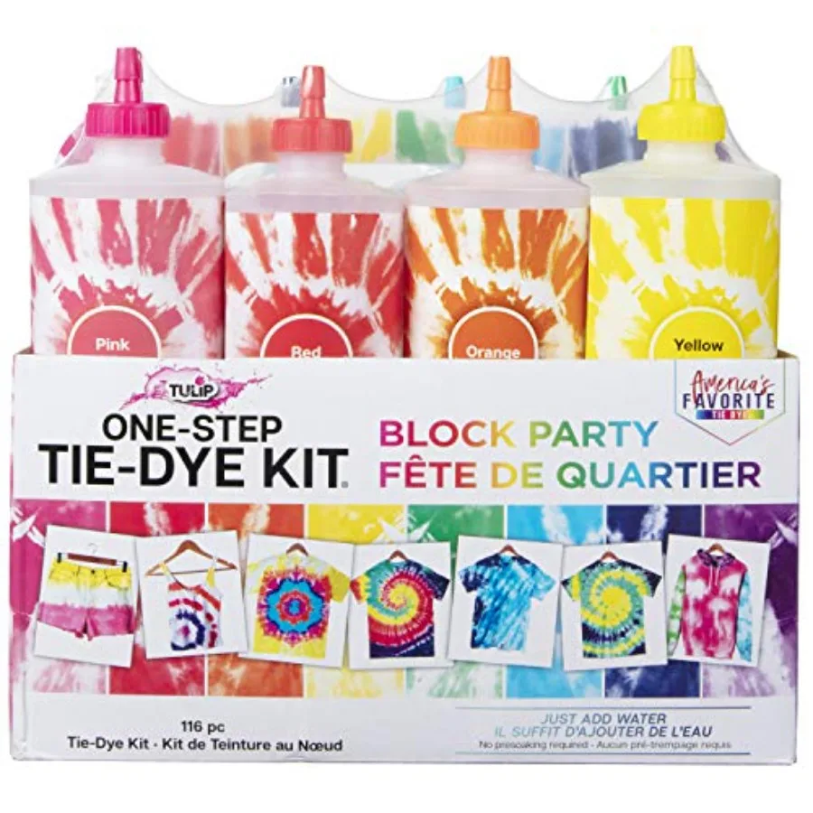 One-Step Tie-Dye Kit Block Party 1oz 8 Tie Dye, Rainbow, As Detailed
One-Step Tie-Dye Kit Block Party 1oz 8 Tie Dye, Rainbow, As Detailed