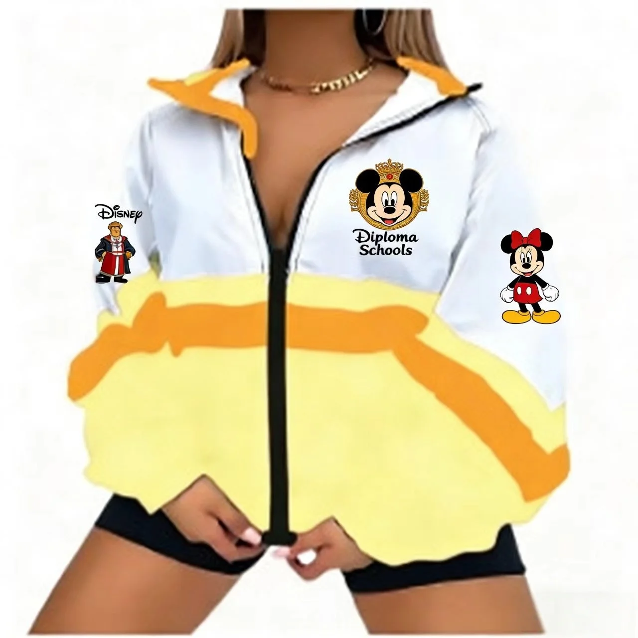 Disney printed casual jacket cartoon Disney loose jacket fashionable Disney themed jacket street style Disney jacket
Disney printed casual jacket cartoon Disney loose jacket fashionable Disney themed jacket street style Disney jacket