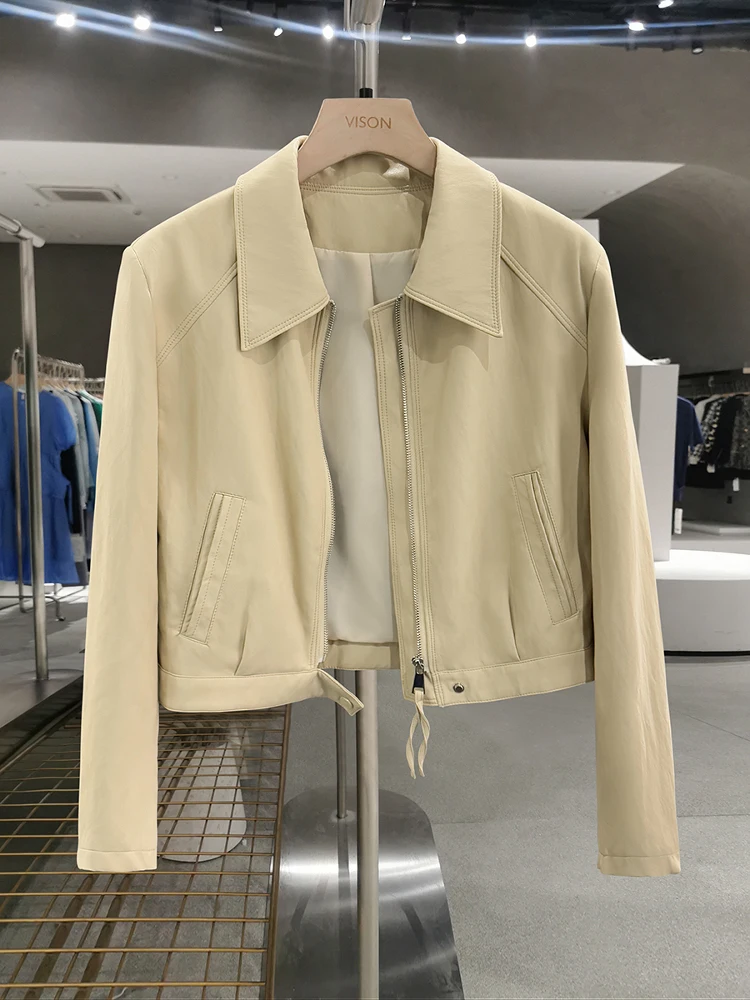 Early Spring White Enhancing Yellow Faion Leather Jaet ort Outerwear Women's Sle 2025 New PU Leather Motorcycle Jae...
Early Spring White Enhancing Yellow Faion Leather Jaet ort Outerwear Women's Sle 2025 New PU Leather Motorcycle Jae...