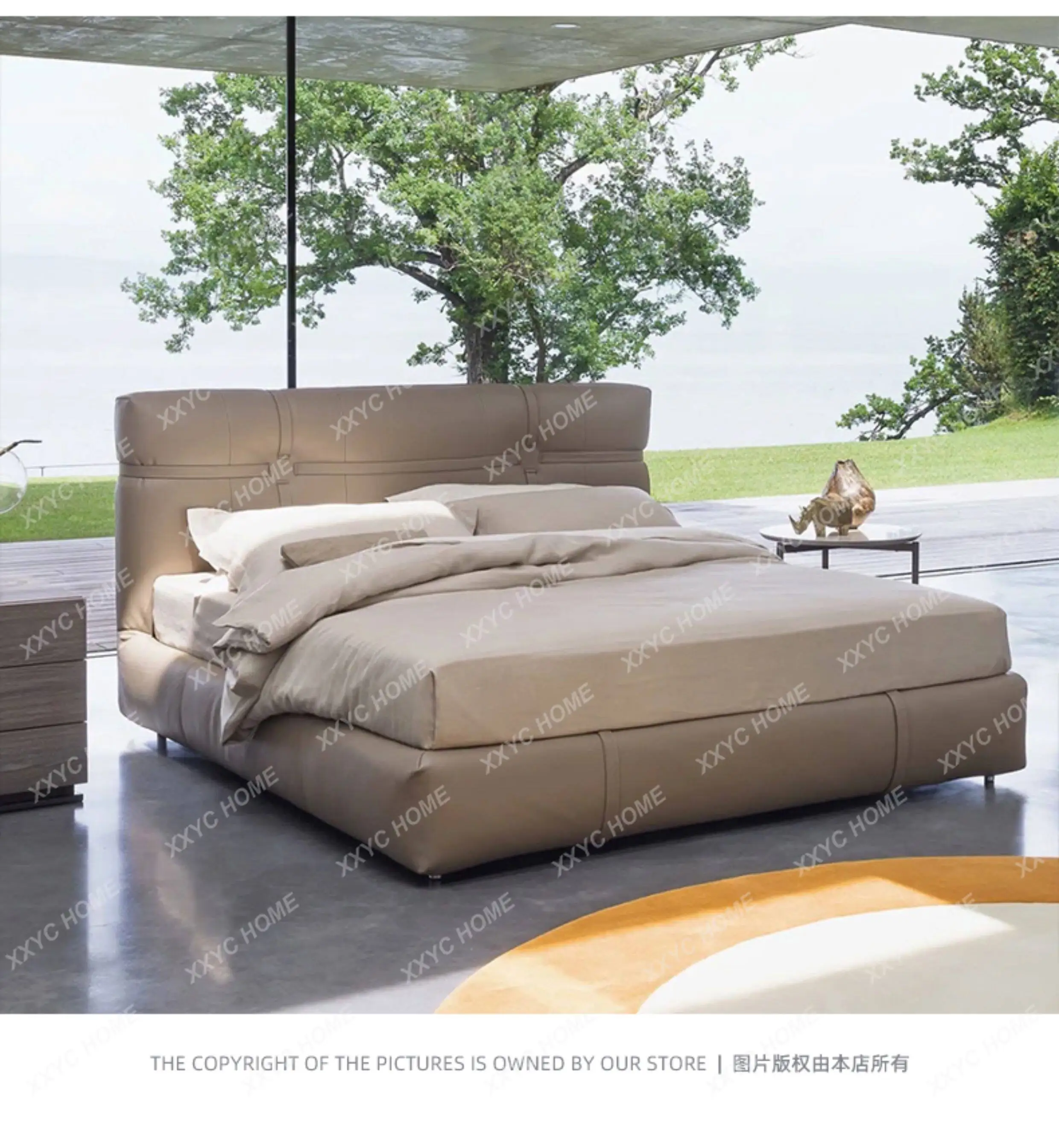 minimalist imported cotton and linen fabric leather bed master bedroom 1.8m double carrier bed minimalist I
minimalist imported cotton and linen fabric leather bed master bedroom 1.8m double carrier bed minimalist I
