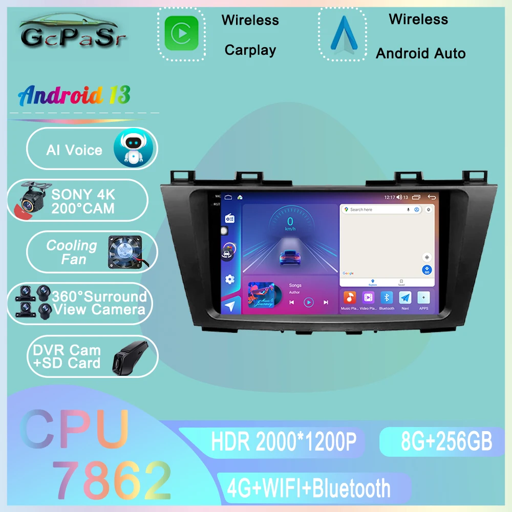 Android 13 For Mazda 5 3 CW 2010 - 2015 Car Auto Carplay Radio Stereo Head Unit Multimedia Player Navigation QLED 5G WiFi BT DSP
Android 13 For Mazda 5 3 CW 2010 - 2015 Car Auto Carplay Radio Stereo Head Unit Multimedia Player Navigation QLED 5G WiFi BT DSP