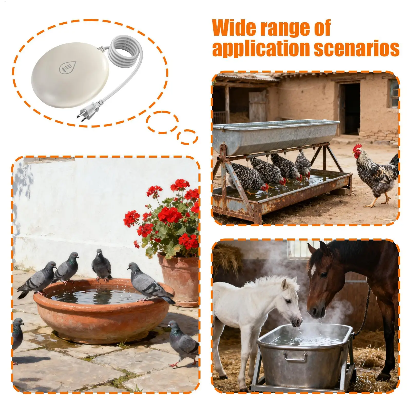 Зимний нагреватель для птиц, умная поилка-от氷итель для пруда, фонтана, сада, газона, патио, двора, птичника
Зимний нагреватель для птиц, умная поилка-от氷итель для пруда, фонтана, сада, газона, патио, двора, птичника