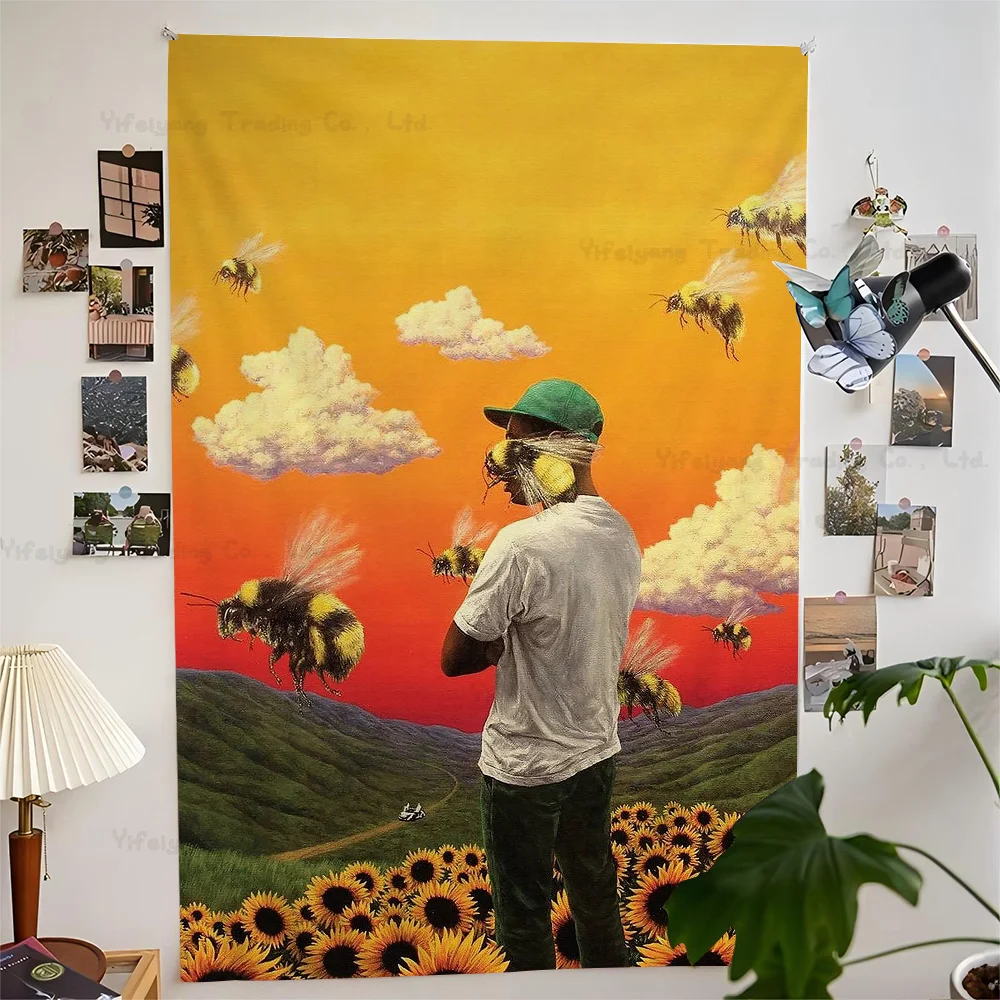 Rapper Tyler The Creator Anime Tapestry Art Science Fiction Room Home Decor Wall Art Decor
Rapper Tyler The Creator Anime Tapestry Art Science Fiction Room Home Decor Wall Art Decor
