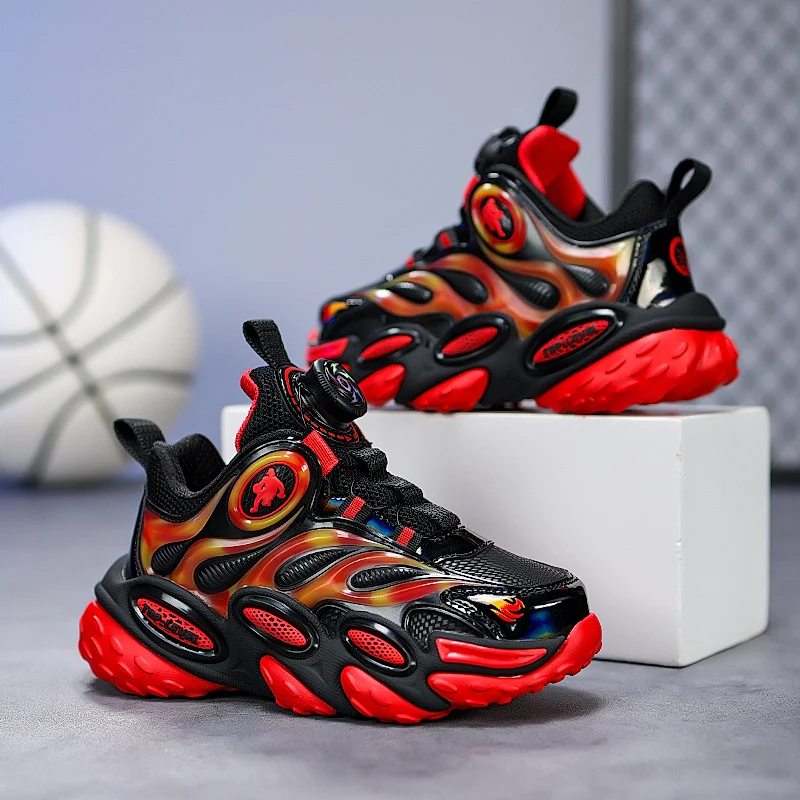 Children Fashion Sports Shoes Thick Sole Non-slip Basketball Shoes for Boys Lightweight Kids Casual Running Sneakers Tenis Shoes
Children Fashion Sports Shoes Thick Sole Non-slip Basketball Shoes for Boys Lightweight Kids Casual Running Sneakers Tenis Shoes