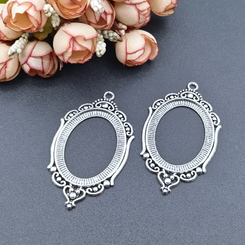 New Fashion 6pcs 30x40mm Inner Size 6 Colors Hollowing Pierced Style Cabochon Base Setting Charms Pendant
New Fashion 6pcs 30x40mm Inner Size 6 Colors Hollowing Pierced Style Cabochon Base Setting Charms Pendant