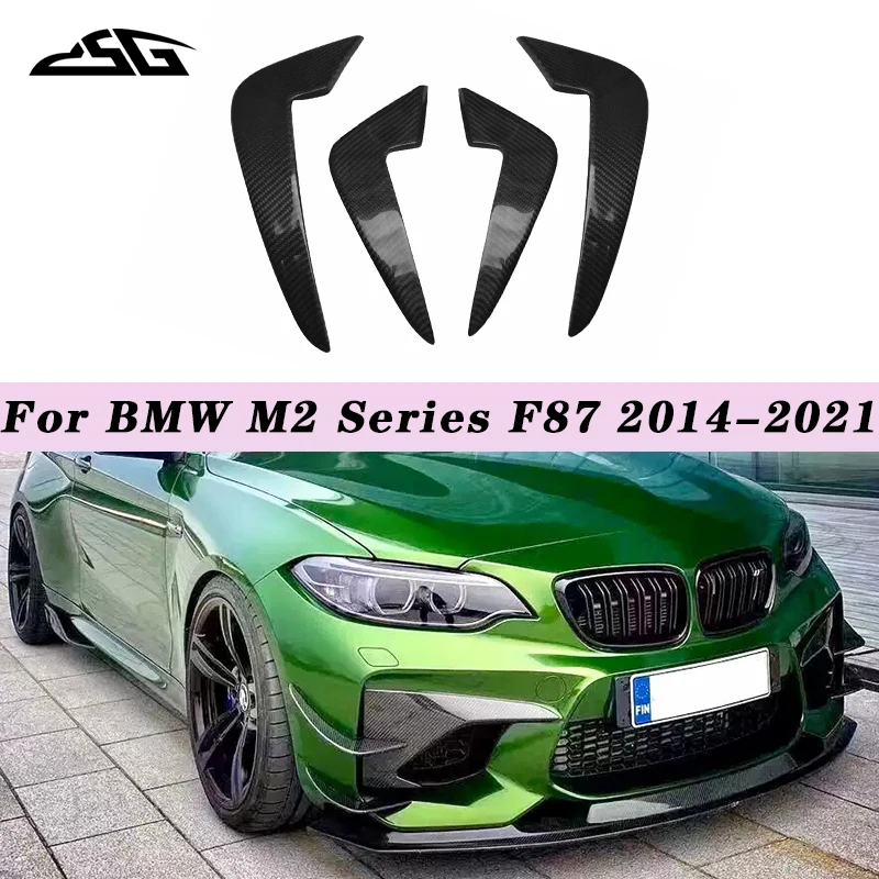For BMW M2 Series F87 2014-2021 Carbon Fiber Front Bumper Flaps Apron Side Fins Winglet Trim Canards Splitters Body Kit
For BMW M2 Series F87 2014-2021 Carbon Fiber Front Bumper Flaps Apron Side Fins Winglet Trim Canards Splitters Body Kit