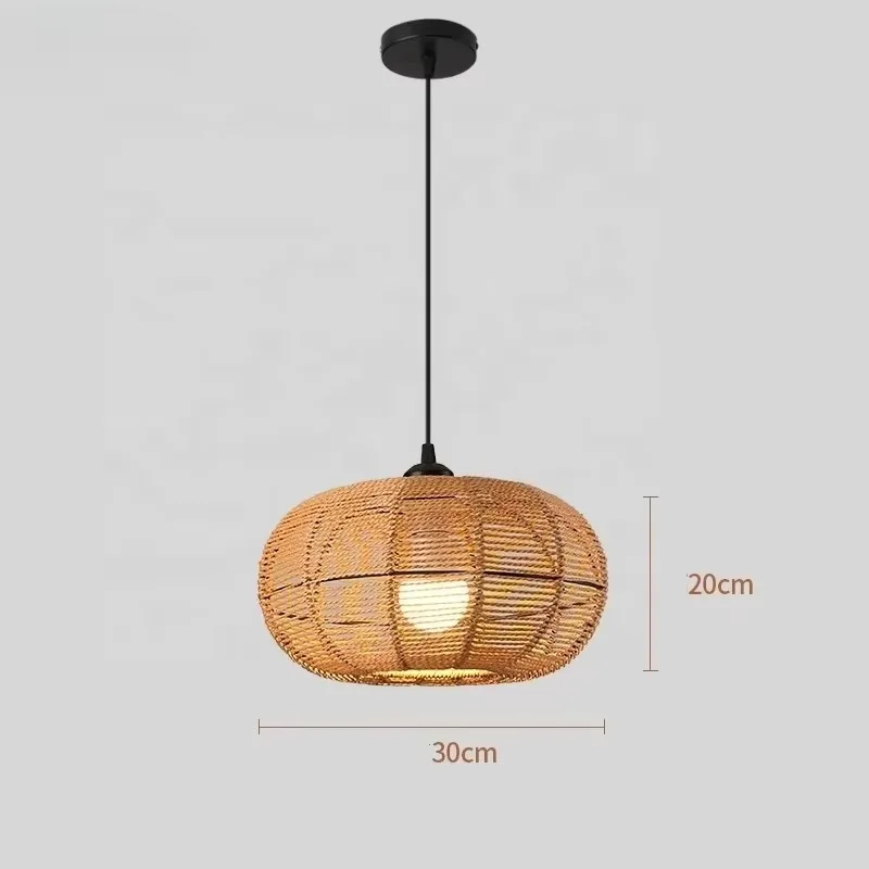 Chinese New Woven Pendant Light Shade Handwoven Rattan Basket Lampshade Hanging Light Fixture Bedroom Kitchen Farmhouse
Chinese New Woven Pendant Light Shade Handwoven Rattan Basket Lampshade Hanging Light Fixture Bedroom Kitchen Farmhouse