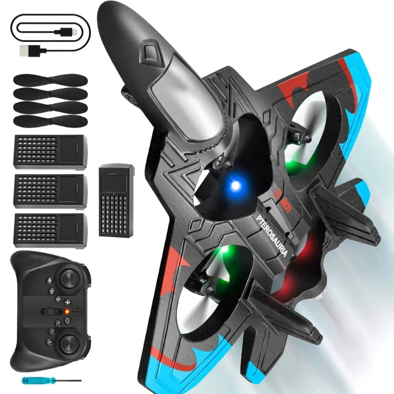 Remote Control Foam Jet Fighter Stunt Plane with LED Lights Perfect for Kids and Teens Ages 6-14 15UB
Remote Control Foam Jet Fighter Stunt Plane with LED Lights Perfect for Kids and Teens Ages 6-14 15UB