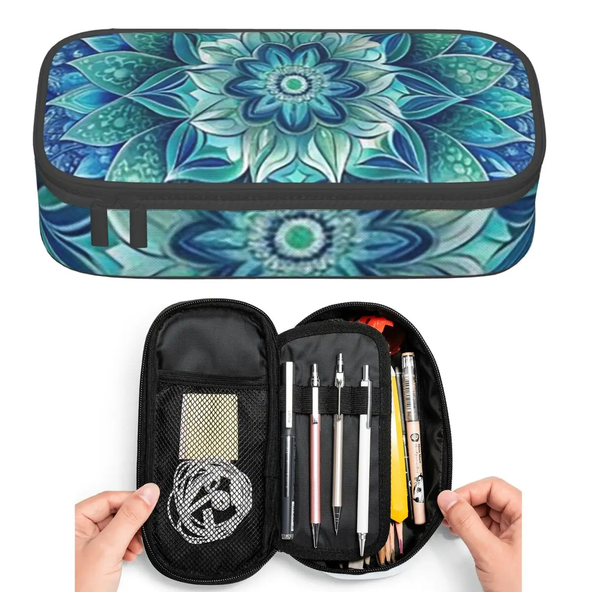 Bohemian Mandala Print Pattern Pencil Cases for Students Pen Box Pencil Bag Large Storage Pencil Pouch Pen Holder
Bohemian Mandala Print Pattern Pencil Cases for Students Pen Box Pencil Bag Large Storage Pencil Pouch Pen Holder