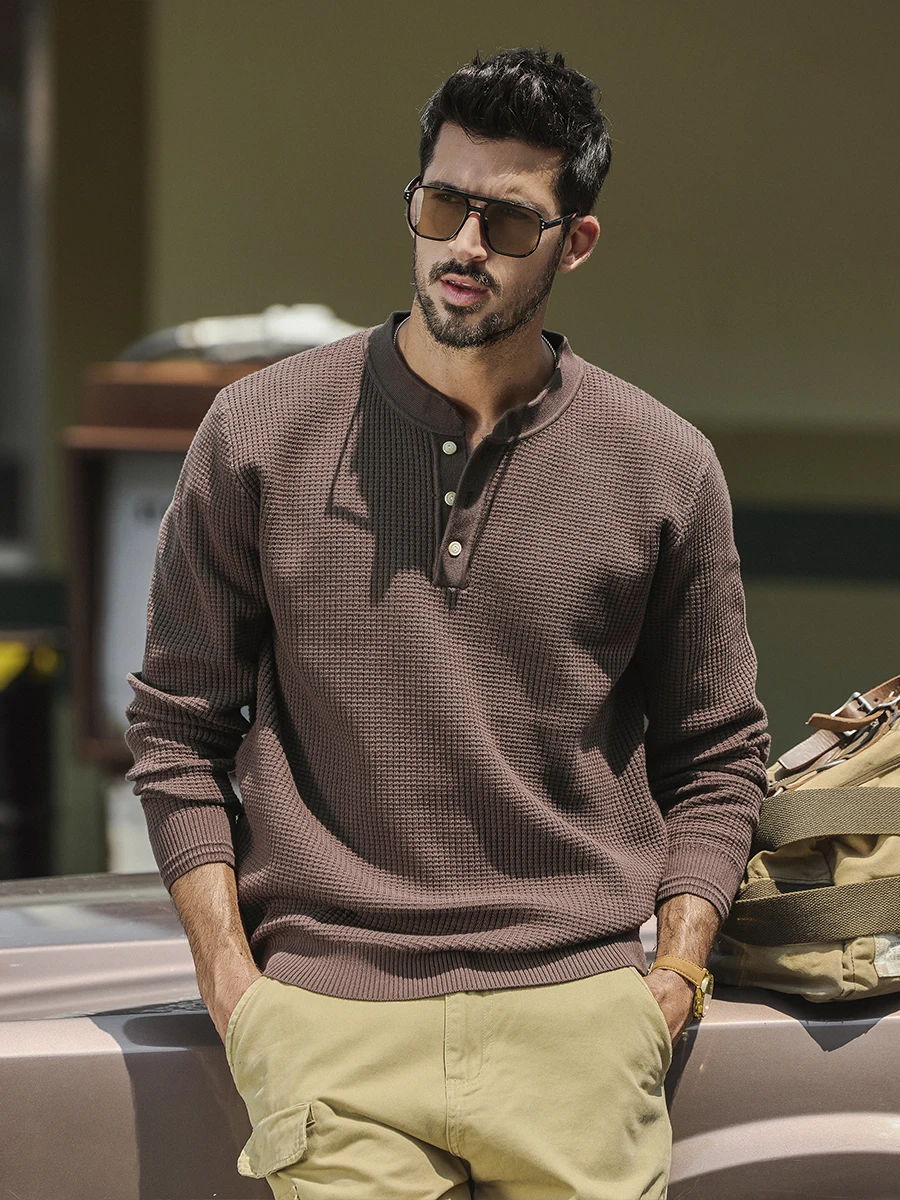 American Sle Henry Collar Sweater Men's Heavyweight Retro Warm Loose Knitted Autumn Winter Outerwear Casual Cotton Blend
American Sle Henry Collar Sweater Men's Heavyweight Retro Warm Loose Knitted Autumn Winter Outerwear Casual Cotton Blend