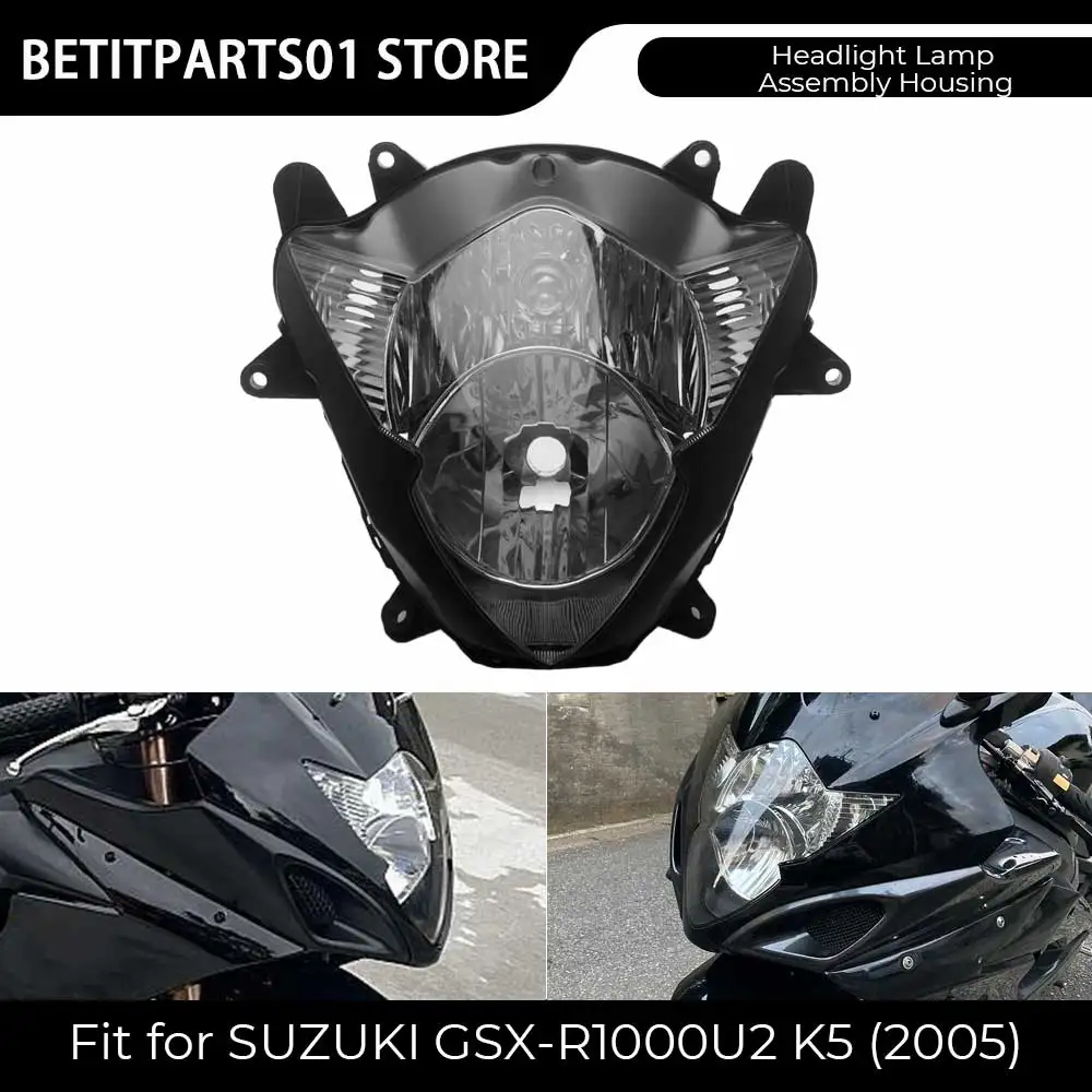 Motorcycle Front Headlight Headlamp Head Light Lamp Assembly Housing ABS Plastic For SUZUKI GSX-R1000 K5 2005 (E02 E19 E24 E37)
Motorcycle Front Headlight Headlamp Head Light Lamp Assembly Housing ABS Plastic For SUZUKI GSX-R1000 K5 2005 (E02 E19 E24 E37)