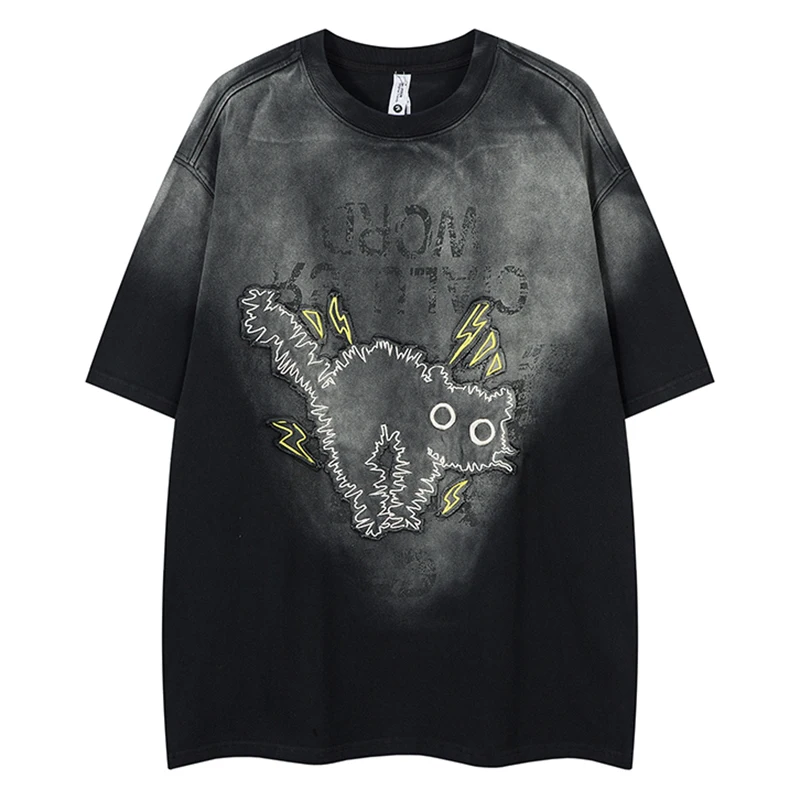 Mens Vintage Oversized T-Shirt Harajuku Streetwear Graphic Tee Gothic Punk Distressed Cat Print Loose Casual Top Summer Fashion
Mens Vintage Oversized T-Shirt Harajuku Streetwear Graphic Tee Gothic Punk Distressed Cat Print Loose Casual Top Summer Fashion
