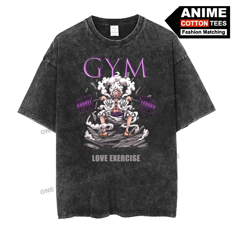 Anime Peripheral Clothing ONE PIECE - Luffy Print T Shirt y2k Street styl Men Women Short Sleeve Retro Cotton Washed Loose Tees
Anime Peripheral Clothing ONE PIECE - Luffy Print T Shirt y2k Street styl Men Women Short Sleeve Retro Cotton Washed Loose Tees
