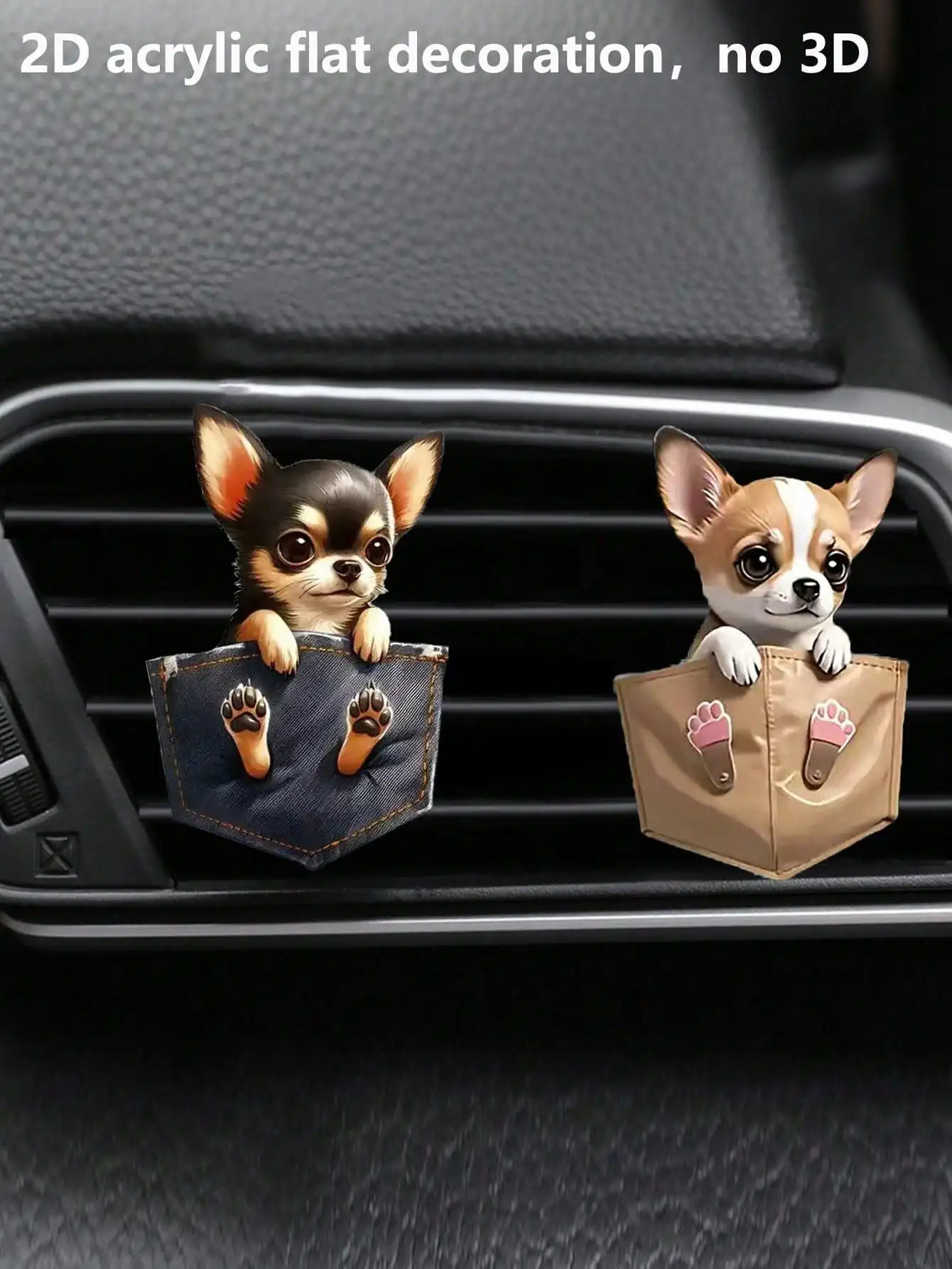 1pc/2pcs Creative Dog Pocket Car Air Vent Clip Fragrance Diffuser, Car Interior Decor Air Freshener
1pc/2pcs Creative Dog Pocket Car Air Vent Clip Fragrance Diffuser, Car Interior Decor Air Freshener