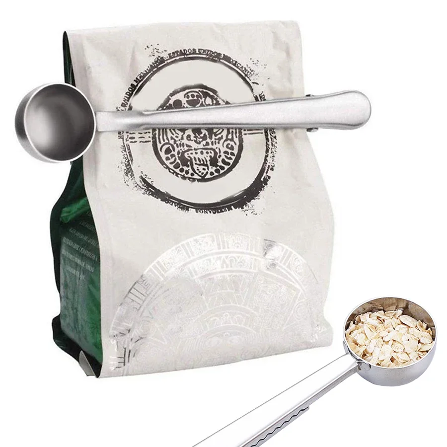 Multi-Purpose Stainless Steel Coffee Scoop with Clip and Measuring Spoon for Coffee, Tea, Powdered Milk, and Seasonings
Multi-Purpose Stainless Steel Coffee Scoop with Clip and Measuring Spoon for Coffee, Tea, Powdered Milk, and Seasonings