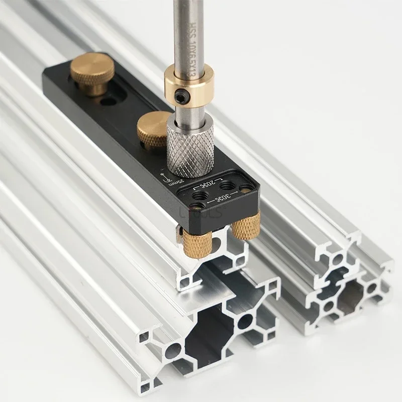 203040 Aluminum Profile Punching Locator Single Hole Drilling Assistant Aluminum Profile DIY Auxiliary Connection Punching Jig
203040 Aluminum Profile Punching Locator Single Hole Drilling Assistant Aluminum Profile DIY Auxiliary Connection Punching Jig