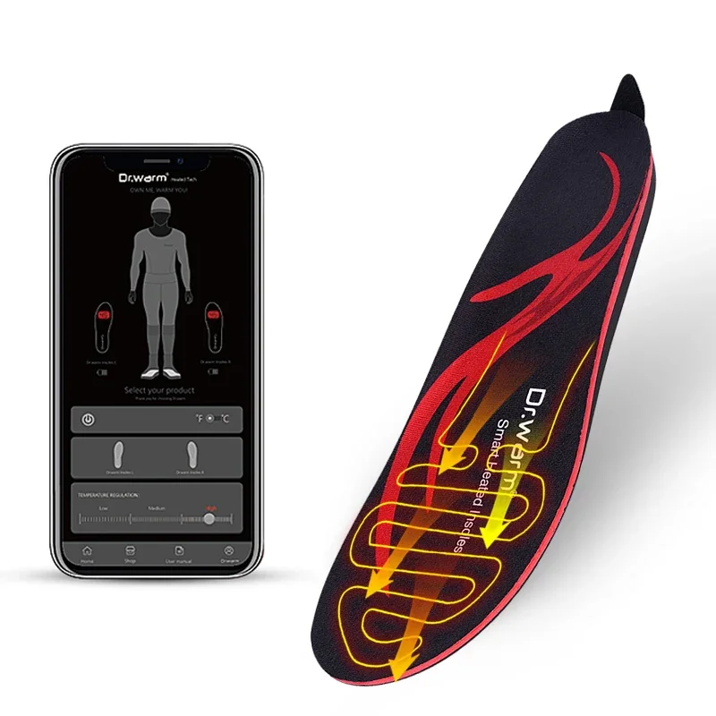 APP Control Smart Rechargeable Wireless Winter Heating Foot Pad Heated insoles For Outdoor Sport
APP Control Smart Rechargeable Wireless Winter Heating Foot Pad Heated insoles For Outdoor Sport