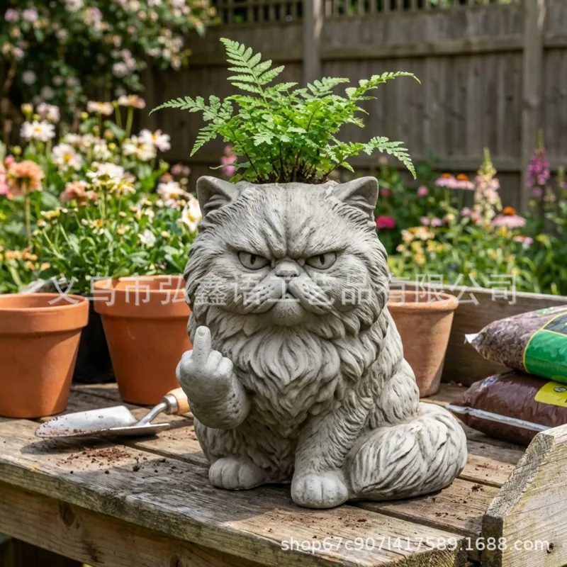 Resin Cartoon Animal Middle Finger Planter Pot Succulent Cactus Plant Holder Funny Desktop Home Garden Office Balcony Gift
Resin Cartoon Animal Middle Finger Planter Pot Succulent Cactus Plant Holder Funny Desktop Home Garden Office Balcony Gift