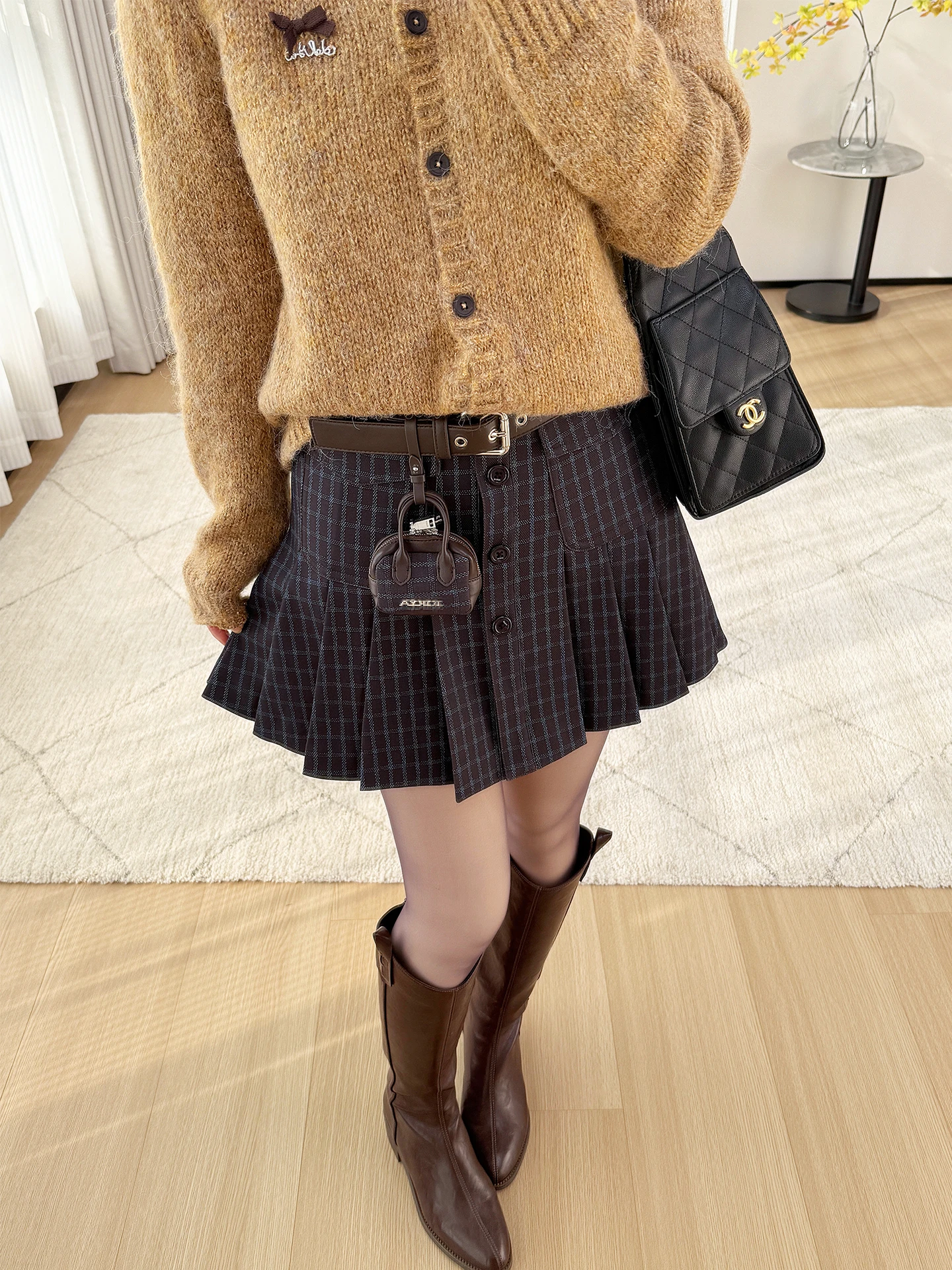 High Waist Plaid Pleated Skirt with Belt Se Pants Bag Casual Sle Women's Stand Fit Polyester Fiber Zipper Closure
High Waist Plaid Pleated Skirt with Belt Se Pants Bag Casual Sle Women's Stand Fit Polyester Fiber Zipper Closure