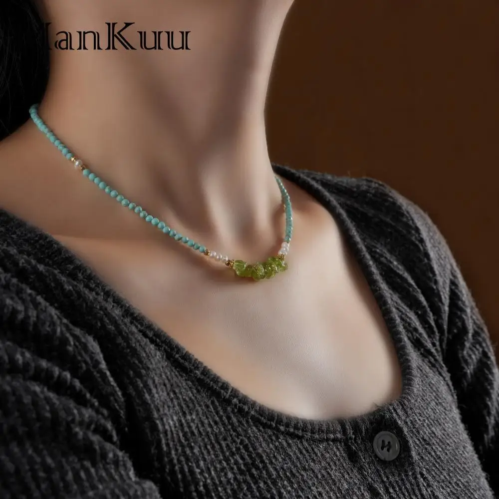 ManKuu 3mm Cut Faceted Turquoise with Olivine Beaded Choker Necklace Women Adjustable Y2K Minimalist Gemstone Jewelry Necklace
ManKuu 3mm Cut Faceted Turquoise with Olivine Beaded Choker Necklace Women Adjustable Y2K Minimalist Gemstone Jewelry Necklace
