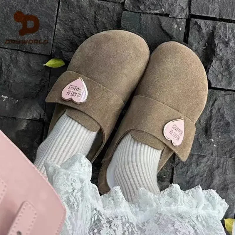 Ins Lazy Love Shoes Women's Round Head Buckle Casual Boken Slippers Women's Baotou Half Slippers Cork Bottom Outwear Slippers
Ins Lazy Love Shoes Women's Round Head Buckle Casual Boken Slippers Women's Baotou Half Slippers Cork Bottom Outwear Slippers