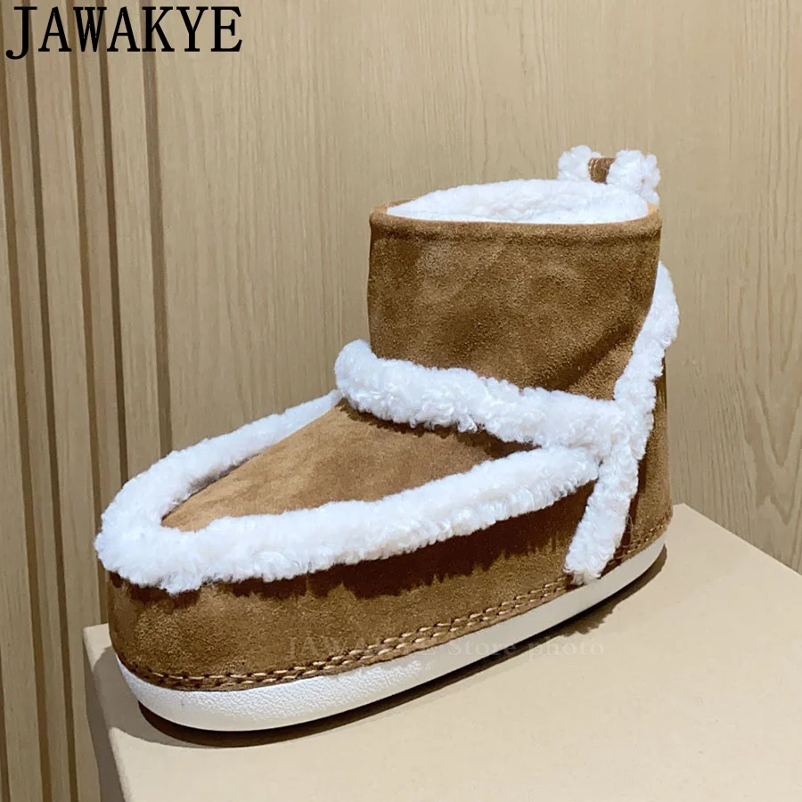 2024 Winter New Round Toe Warm Snow Boots Women Suede Leather Slip On Punk Boots Luxury Designer Short Boots loafers Ankle Boots
2024 Winter New Round Toe Warm Snow Boots Women Suede Leather Slip On Punk Boots Luxury Designer Short Boots loafers Ankle Boots
