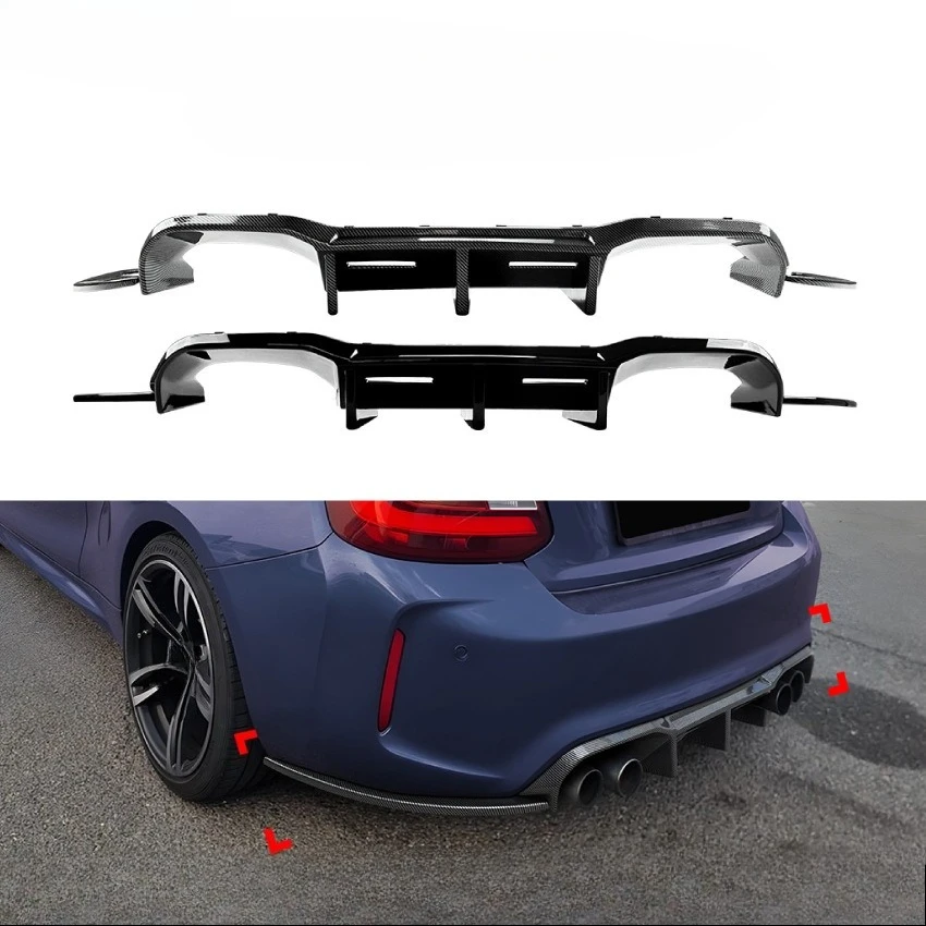 For BMW M2 F87 2016-2021 Rear Lip Rear Bumper Spoiler Rear Diffuser Side Corner Apron Gloss Black Carbon Fiber Look Accessories
For BMW M2 F87 2016-2021 Rear Lip Rear Bumper Spoiler Rear Diffuser Side Corner Apron Gloss Black Carbon Fiber Look Accessories