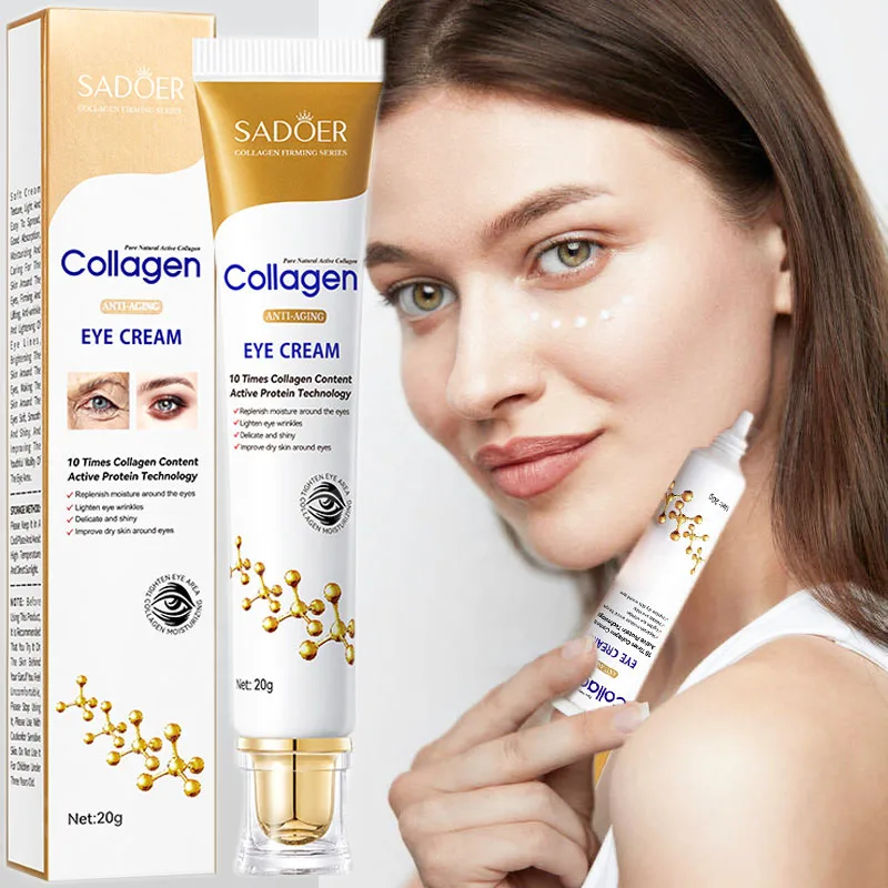 Collagen Eye Bag Removal Cream Instant Anti-wrinkle Fade Fine Lines Brighten Dark Circle Anti Puffiness Firming Skin Care Korean
Collagen Eye Bag Removal Cream Instant Anti-wrinkle Fade Fine Lines Brighten Dark Circle Anti Puffiness Firming Skin Care Korean