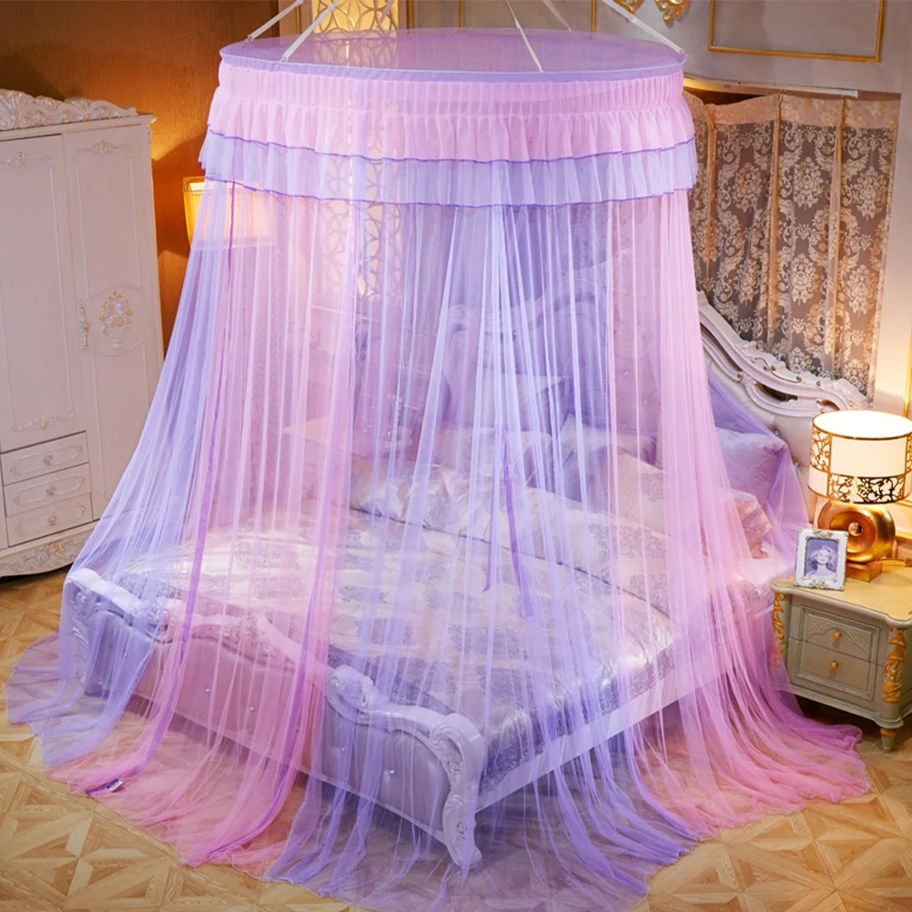 Dome Mosquito Net Bed Canopy Romantic Breathable Lightweight Color Block Polyester Fiber Soft Comfortable Prevent Insects Bed
Dome Mosquito Net Bed Canopy Romantic Breathable Lightweight Color Block Polyester Fiber Soft Comfortable Prevent Insects Bed
