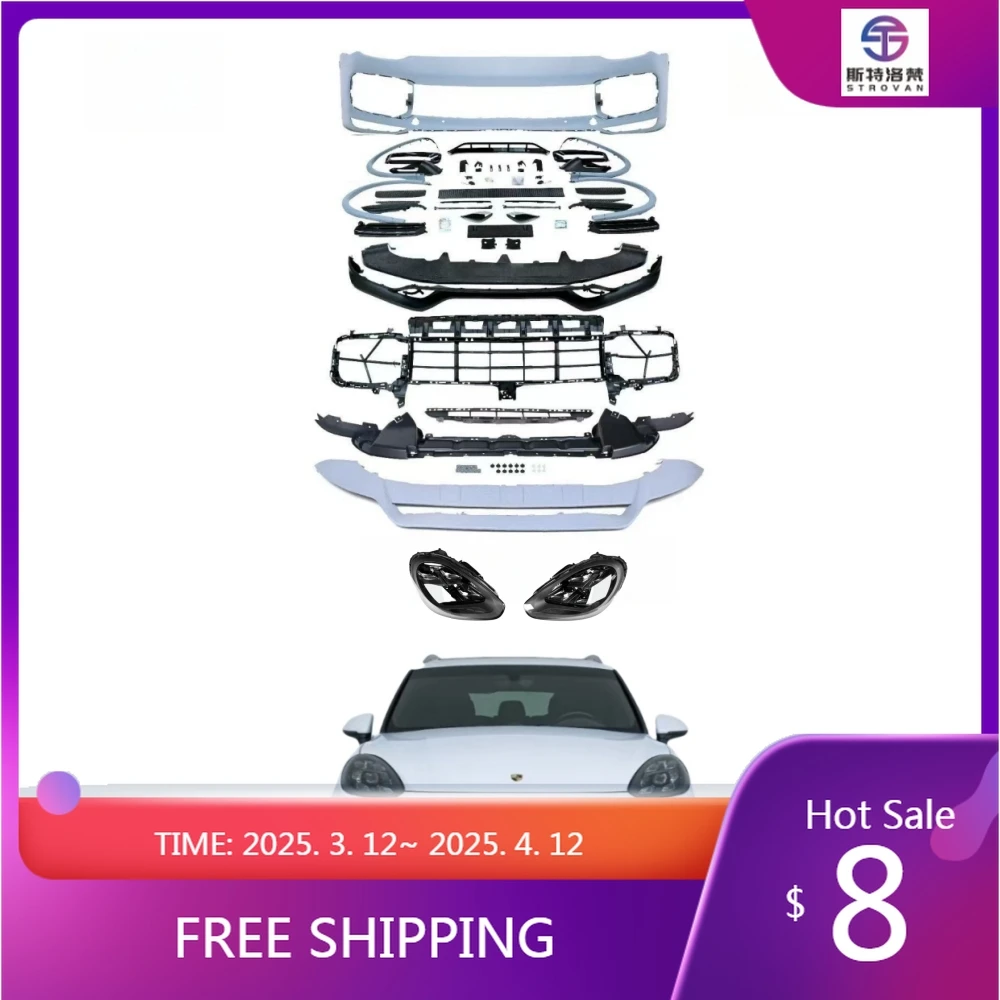 High-quality goodsFor Suitable Porsches Cayenne 15-17 Models 958.2 Old to New 2023 Turbo Front Bumper Assembly and Headlights
High-quality goodsFor Suitable Porsches Cayenne 15-17 Models 958.2 Old to New 2023 Turbo Front Bumper Assembly and Headlights